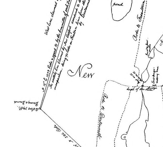 1795 Map of New Bedford - Mid West Section - www.WhalingCity.net