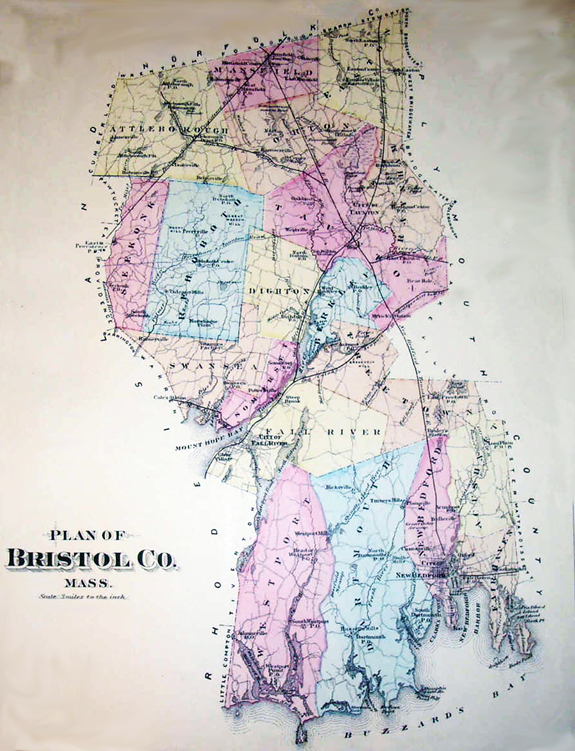 1871 Map of Briston County - www.WhalingCity.net