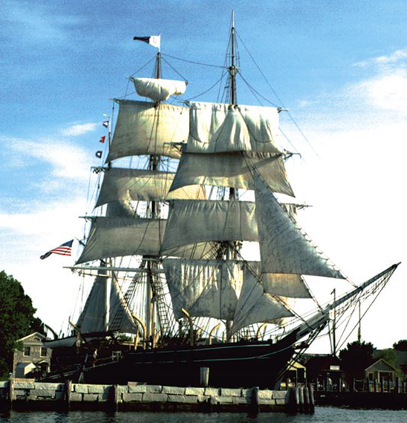 Charles W. Morgan at Mystic Seaport in Connecticut - www.WhalingCity.net