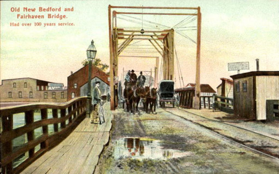 1800's New Bedford Fairhaven Bridge  - Scne 1 www.WhalingCity.net